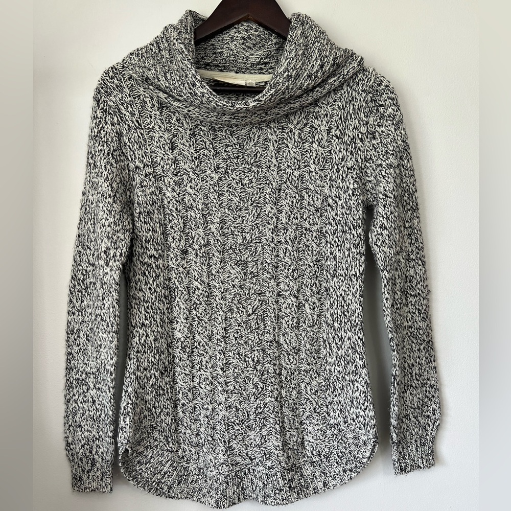 RD Style Women's Harriette Cowl Neck Sweater XS Mark Gray Cabin Core Neutral